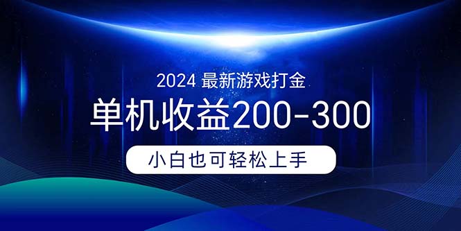 （11542期）2024最新游戏打金单机收益200-300-聊项目