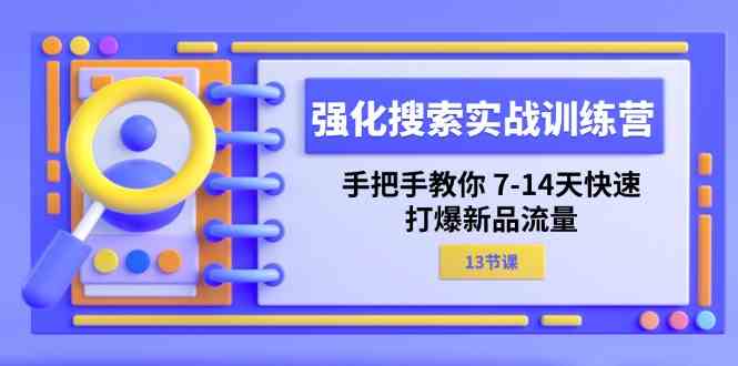 强化搜索实战训练营，手把手教你7-14天快速打爆新品流量（13节课）-聊项目