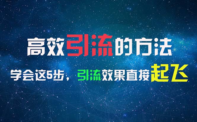 （11776期）高效引流的方法，可以帮助你日引300+创业粉，一年轻松收入30万，比打工强-聊项目