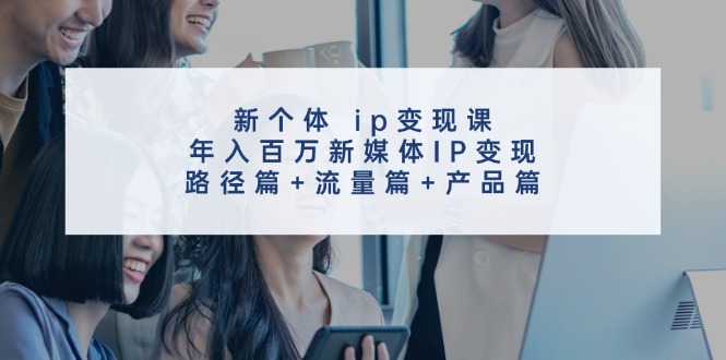 （11971期）新个体 ip变现课，年入百万新媒体IP变现，路径篇+流量篇+产品篇-聊项目