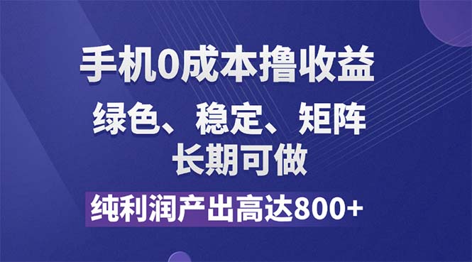 （11976期）纯利润高达800+，手机0成本撸羊毛，项目纯绿色，可稳定长期操作！-聊项目