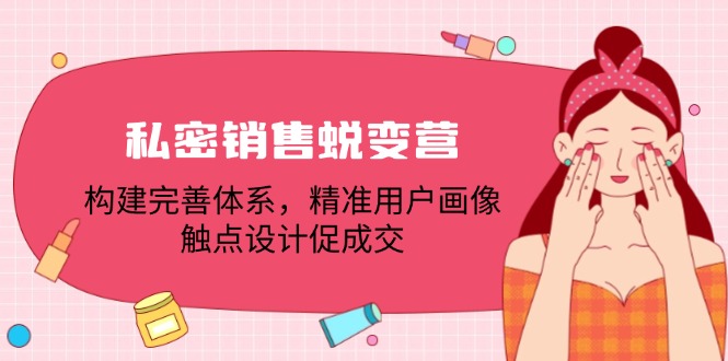 （12436期）私密销售蜕变营：构建完善体系，精准用户画像，触点设计促成交-聊项目