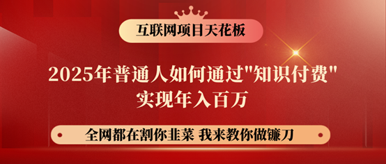 镰刀训练营超级IP合伙人，25年普通人如何通过“知识付费”年入百万！-聊项目